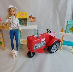 Lot Barbie farm and bees